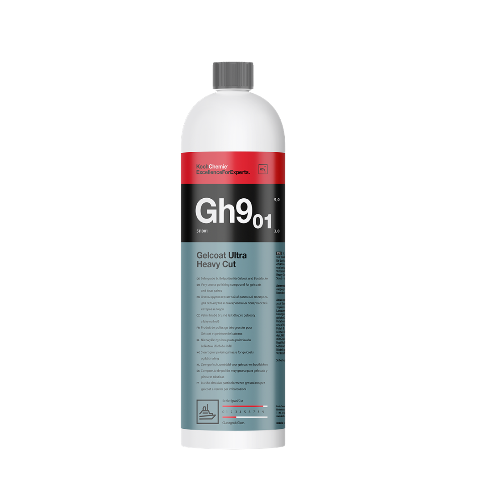 Koch-Chemie Gh901. Gelcoat Ultra Heavy Cut pH 3,0 1L