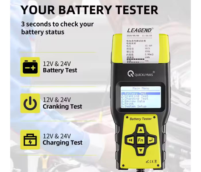 BA1000 12V AUTO BATTERY TESTER