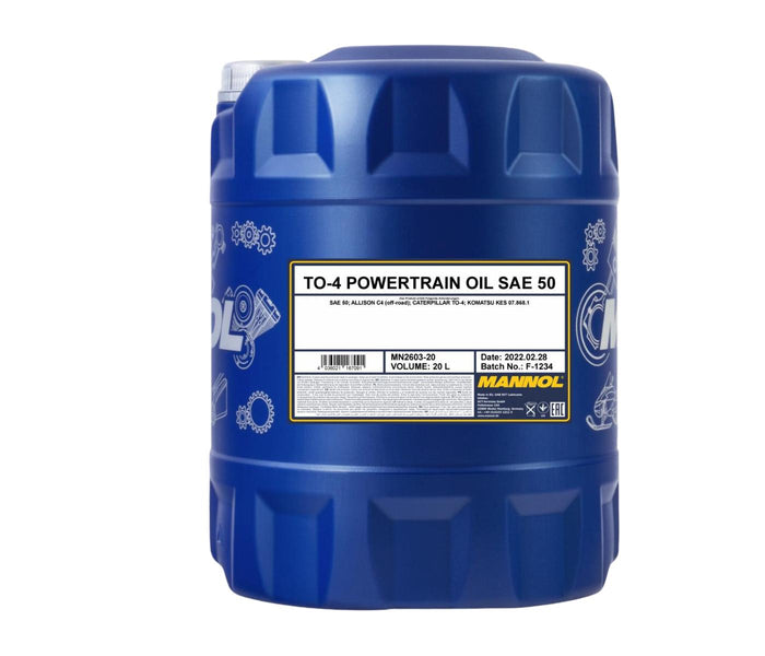 MANNOL 2603 20L TO-4 Powertrain Oil SAE 50