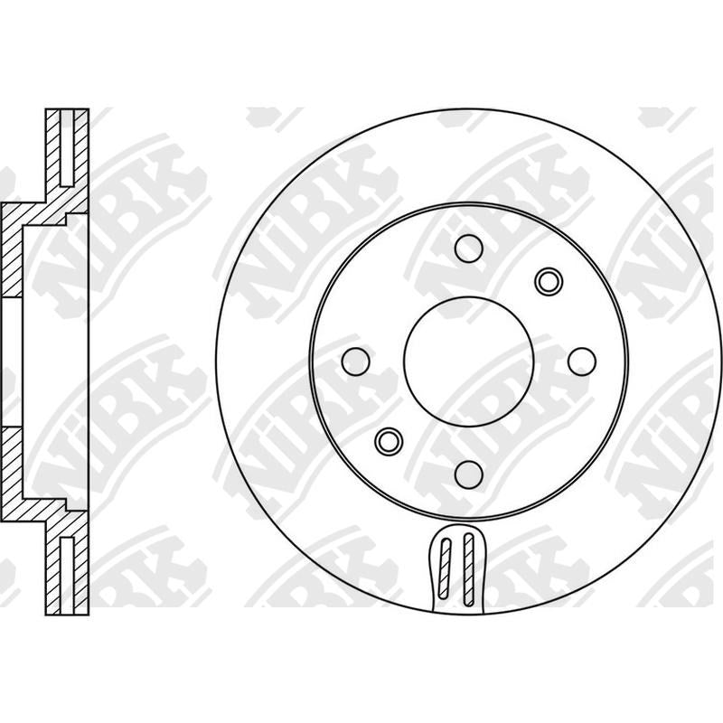 NIBK Rotor RN1004V 266mm x 20.5min