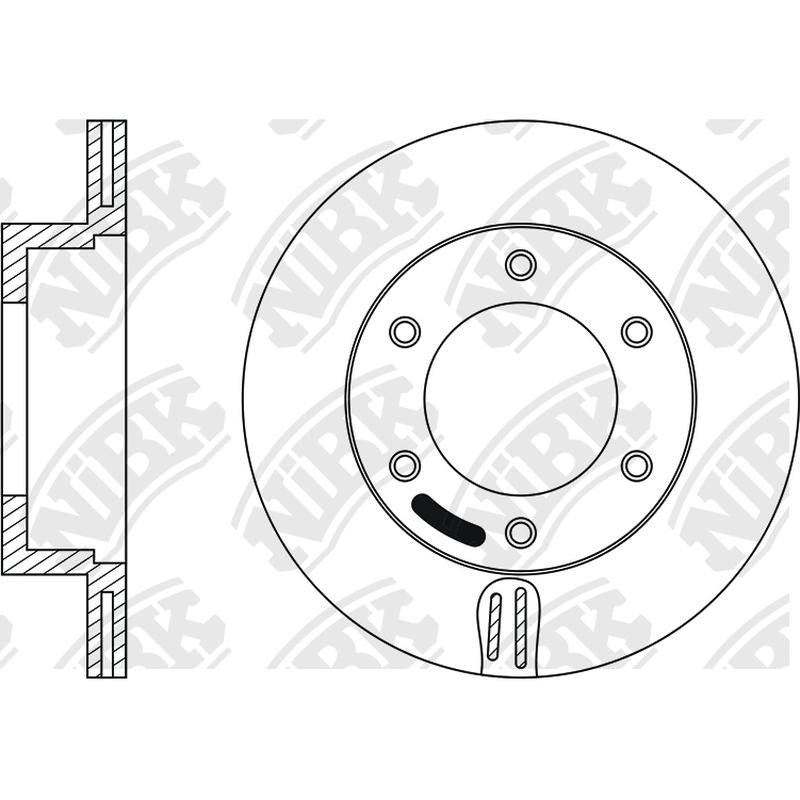 NIBK Rotor RN1005V 288.6mm x 20min