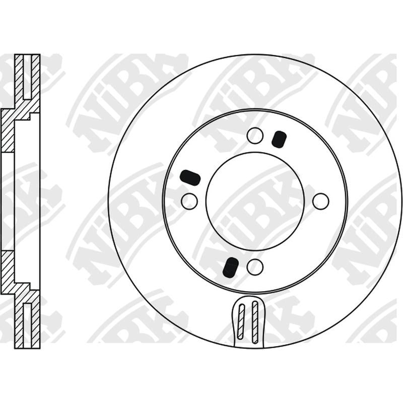 NIBK Rotor RN1007V 257mm x 22min