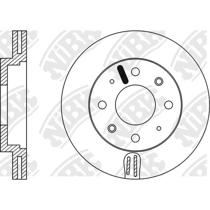 NIBK Rotor RN1011V 256mm x 24min