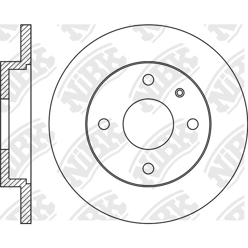 NIBK Rotor RN1013 255.7mm x 13min