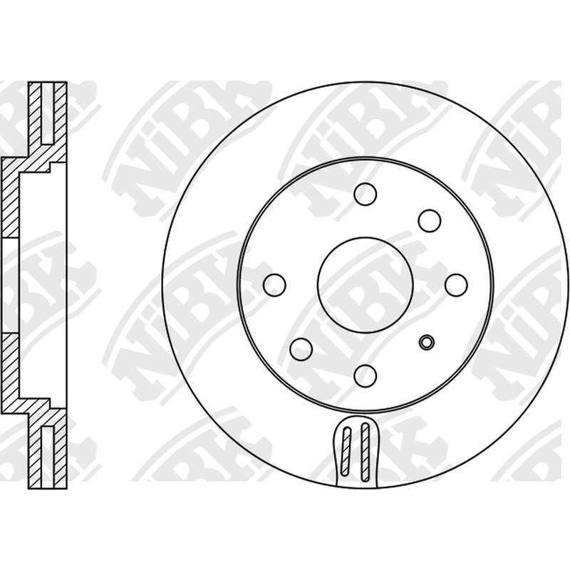 NIBK Rotor RN1017V 256mm x 24min