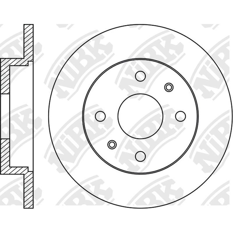 NIBK Rotor RN1021 239mm x 12min