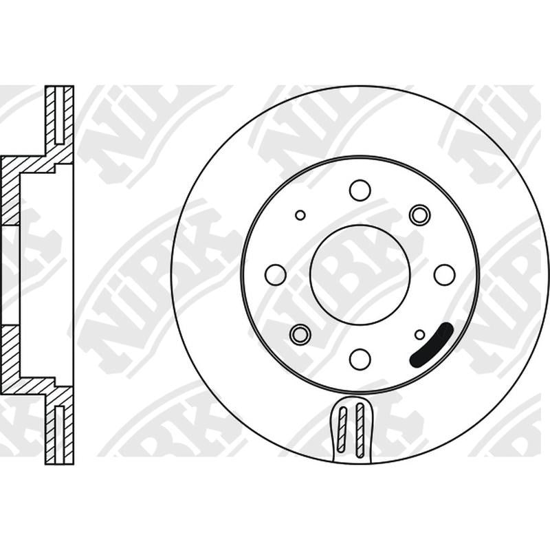 NIBK Rotor RN1024V 230.8mm x 17min