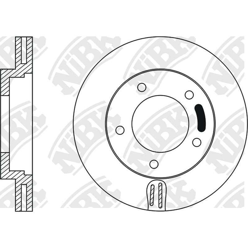NIBK Rotor RN1026V 257mm x 25min