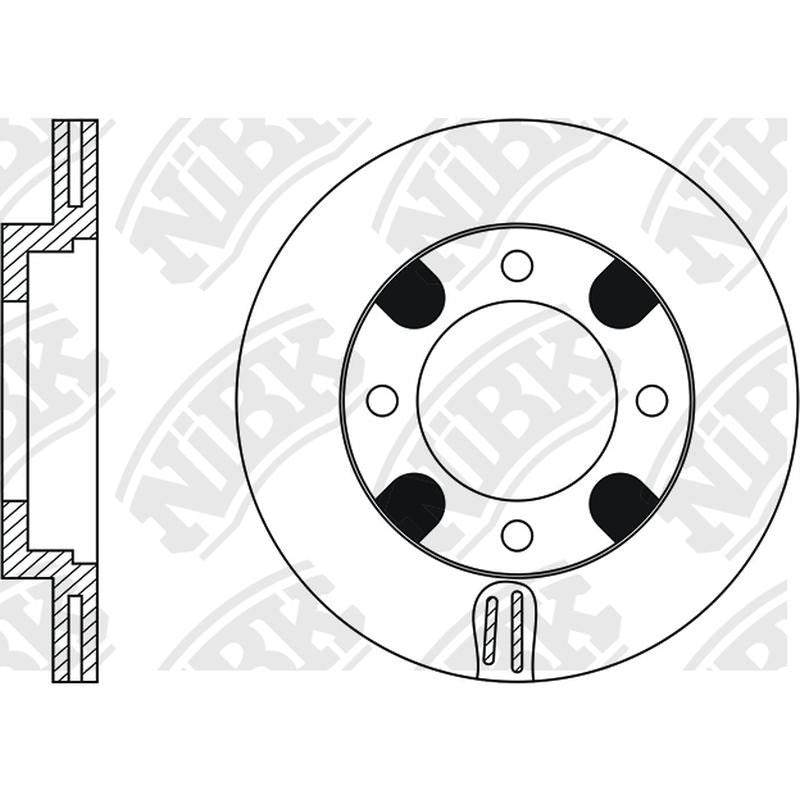 NIBK Rotor RN1027V 242mm x 19min