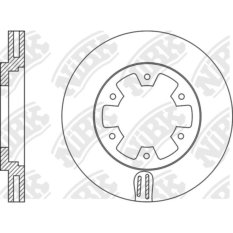 NIBK Rotor RN1028V 277mm x 26min