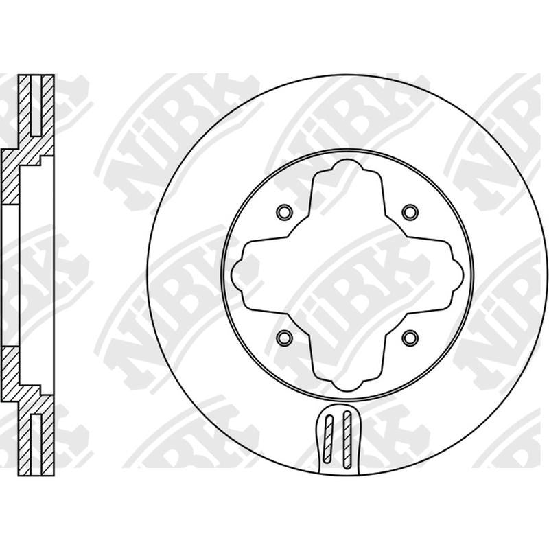 NIBK Rotor RN1030V 259.6mm x 23min