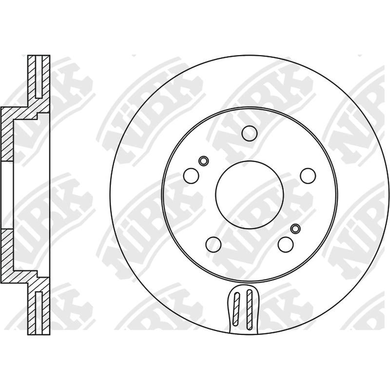 NIBK Rotor RN1036V 280mm x 22min