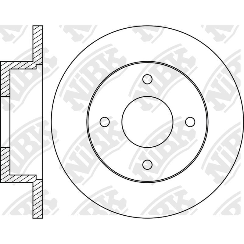 NIBK Rotor RN1041 256mm x 13min
