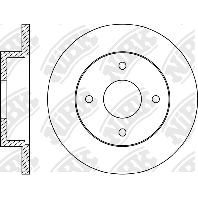 NIBK Rotor RN1043 234mm x 12min