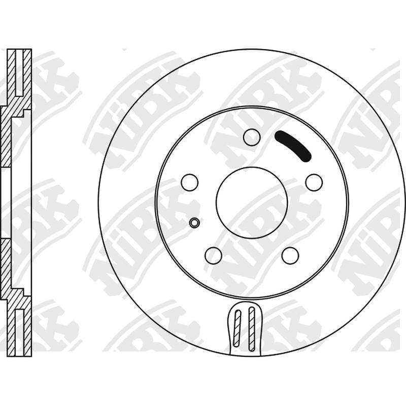 NIBK Rotor RN1044V 280mm x 22min