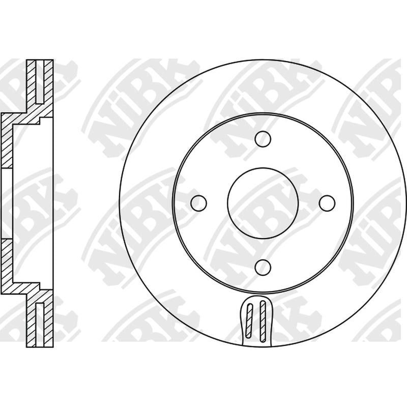 NIBK Rotor RN1046V 260mm x 24min