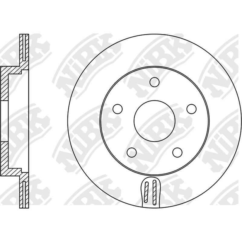 NIBK Rotor RN1048V 288mm x 15min