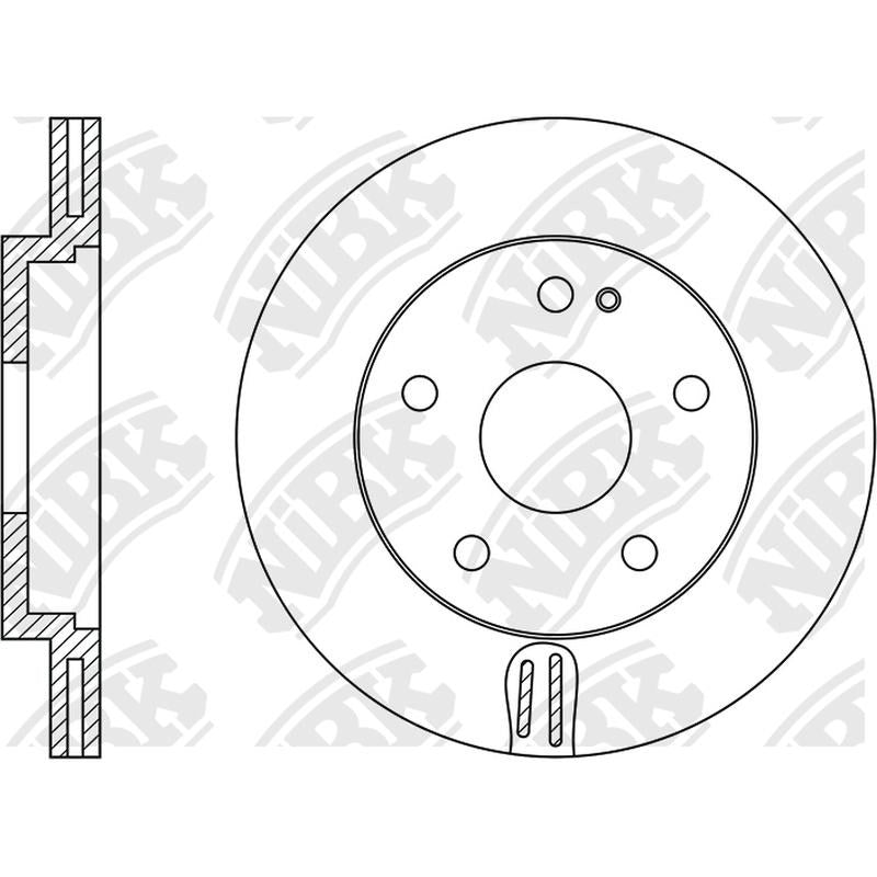 NIBK Rotor RN1051V 284mm x 22min