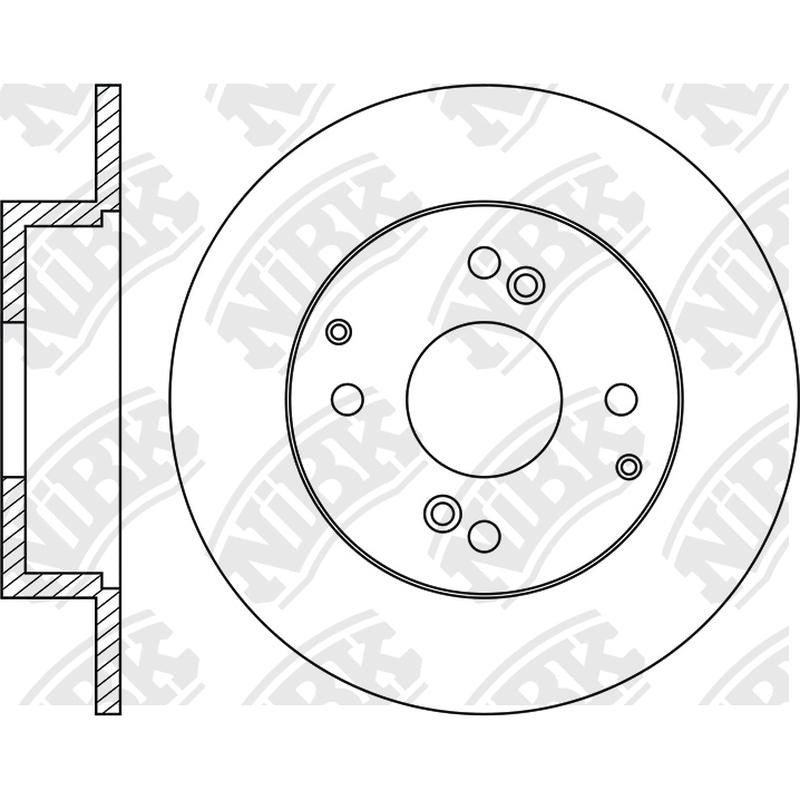 NIBK Rotor RN1054 260mm x 10min