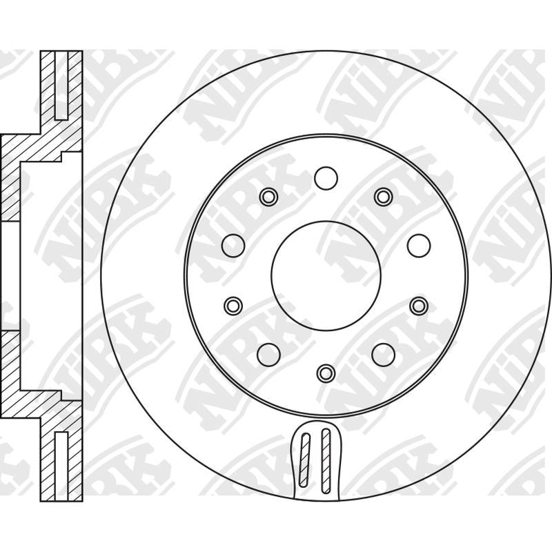 NIBK Rotor RN1055V 280mm x 26min