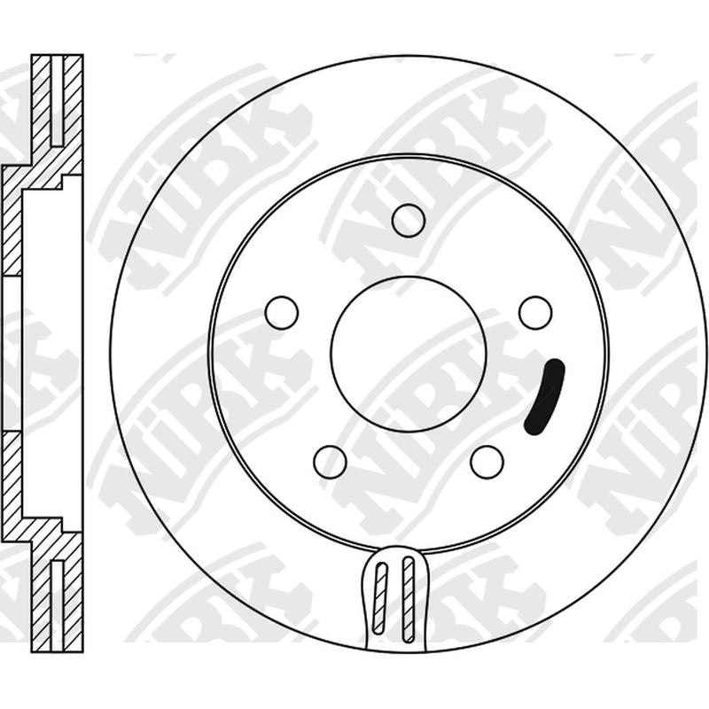 NIBK Rotor RN1057V 282.3mm x 24.1min