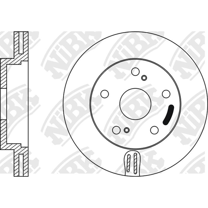 NIBK Rotor RN1058V 255mm x 25min