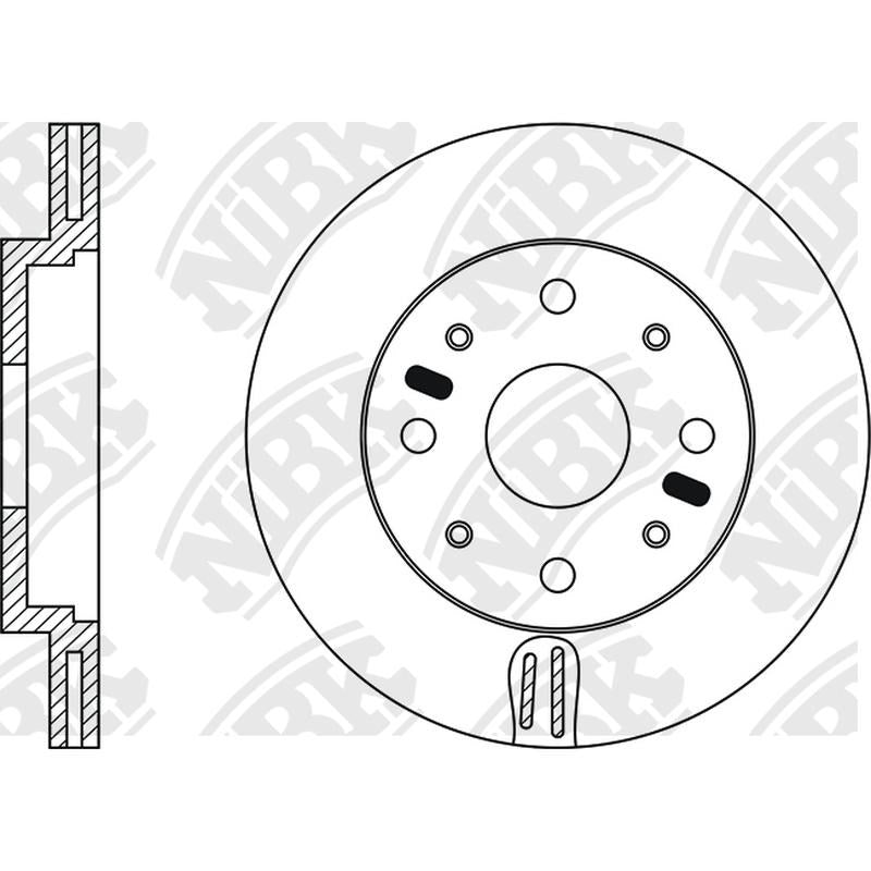 NIBK Rotor RN1060V 257mm x 20min