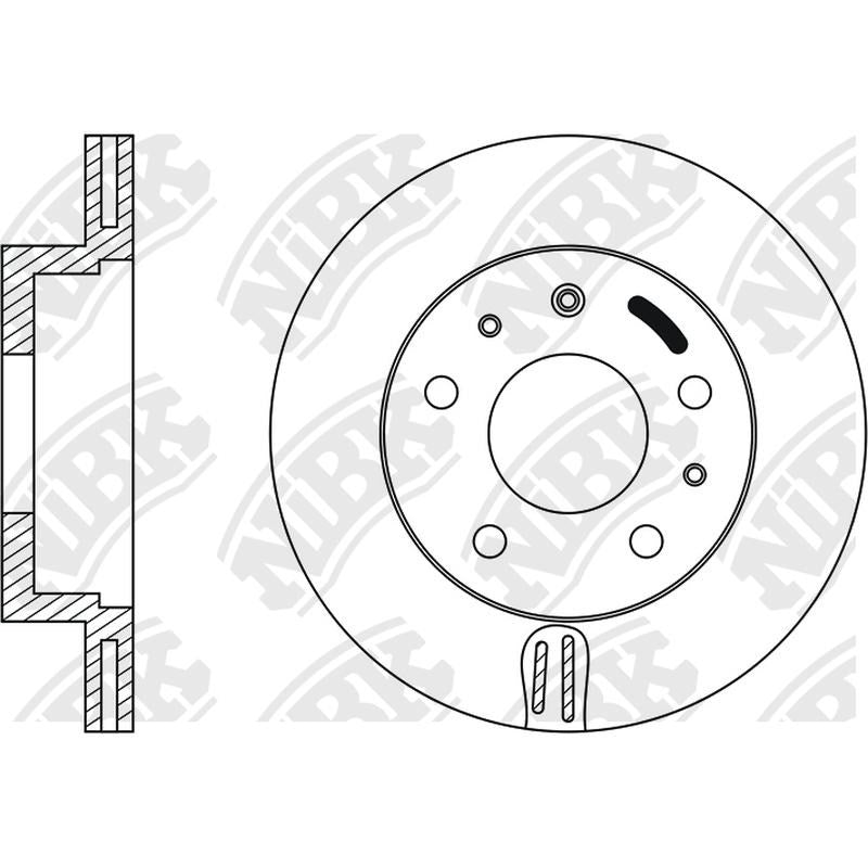 NIBK Rotor RN1065V 300mm x 24min