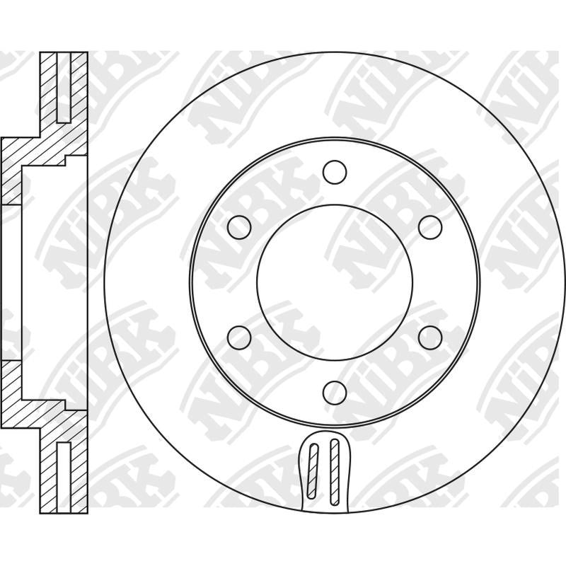 NIBK Rotor RN1066V 311.5mm x 32min