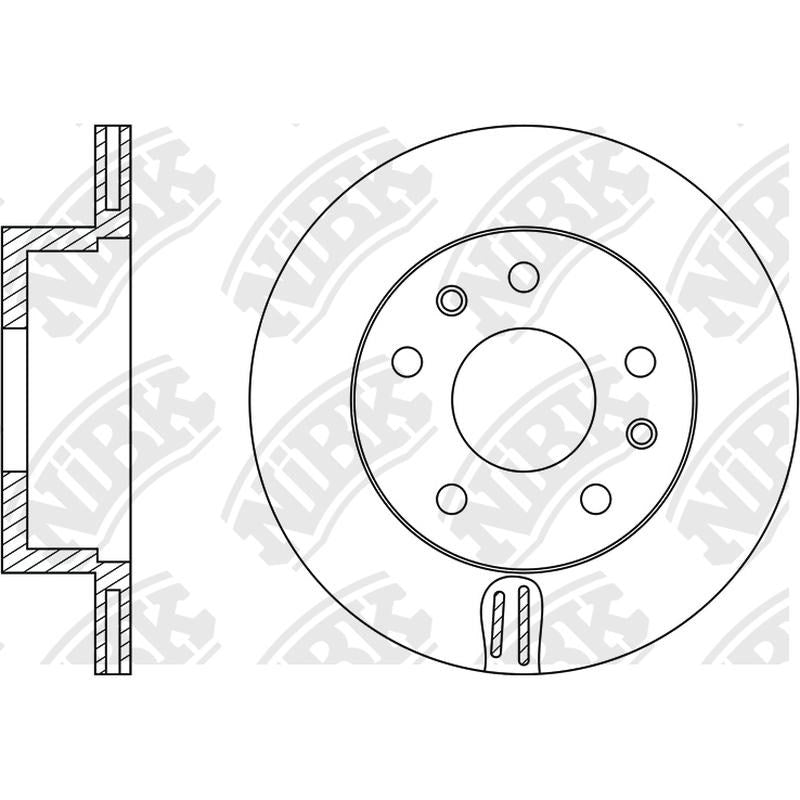NIBK Rotor RN1067V 279.5mm x 18min