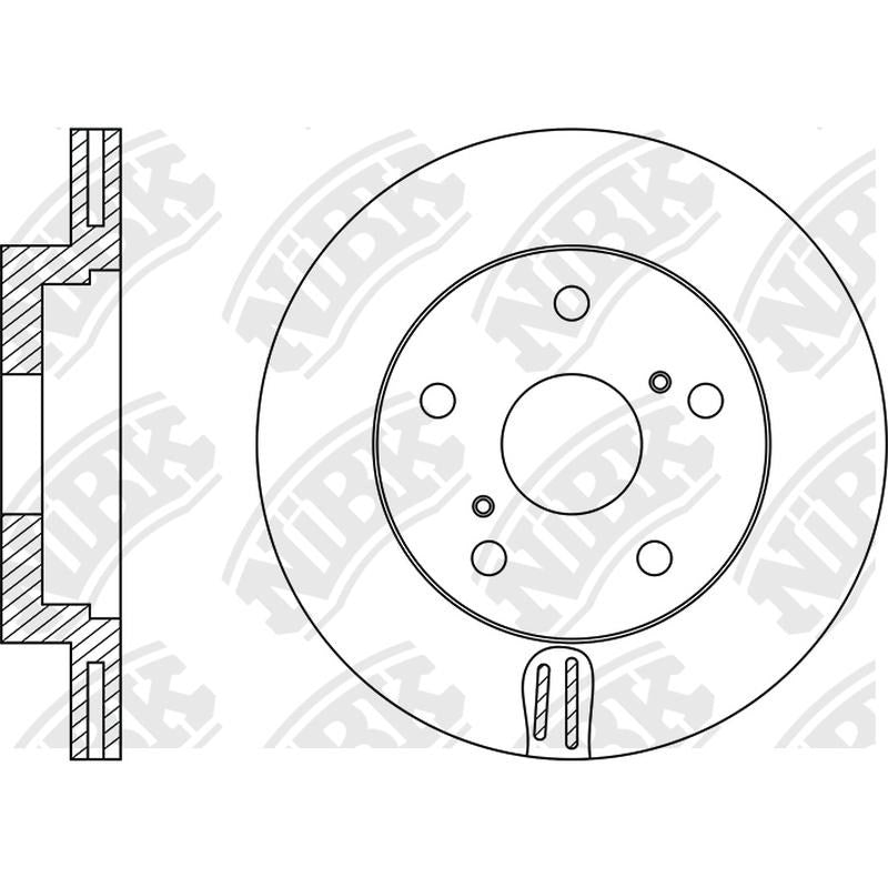NIBK Rotor RN1070V 279mm x 22min