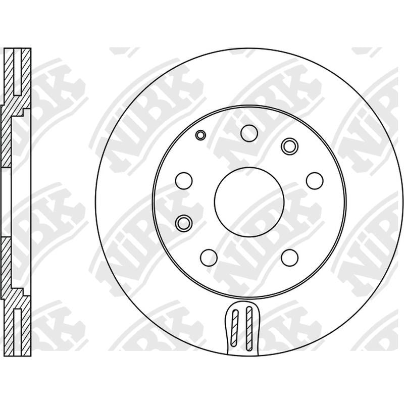 NIBK Rotor RN1073V 287.8mm x 25min
