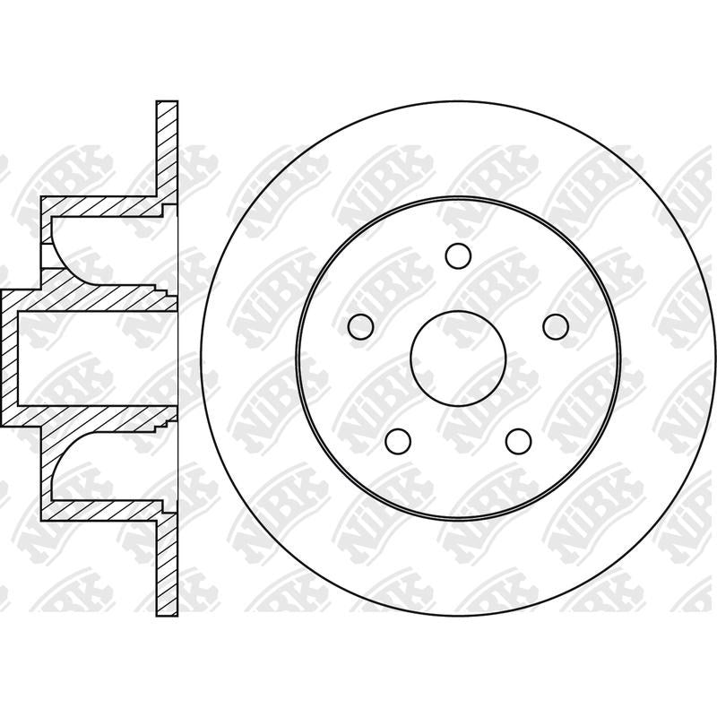 NIBK Rotor RN1074 245mm x 10min