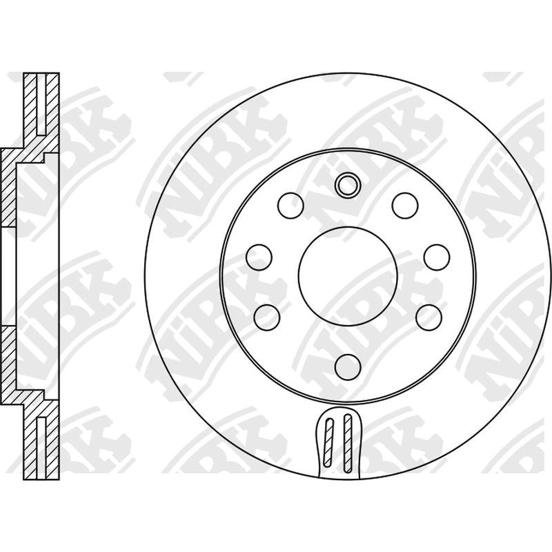 NIBK Rotor RN1076V 288mm x 25min
