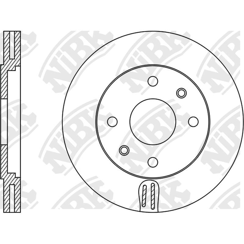 NIBK Rotor RN1077V 260mm x 24min