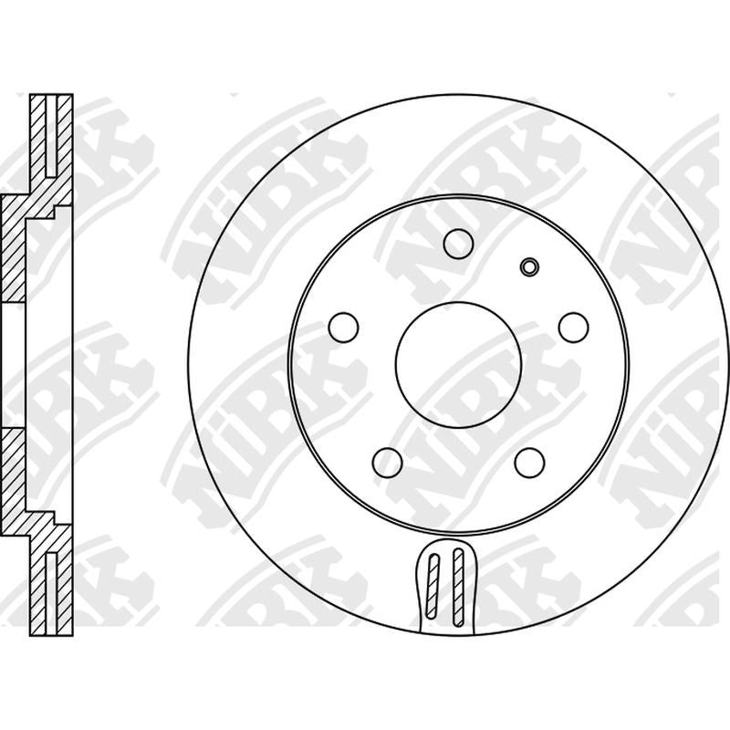 NIBK Rotor RN1083V 280mm x 22min