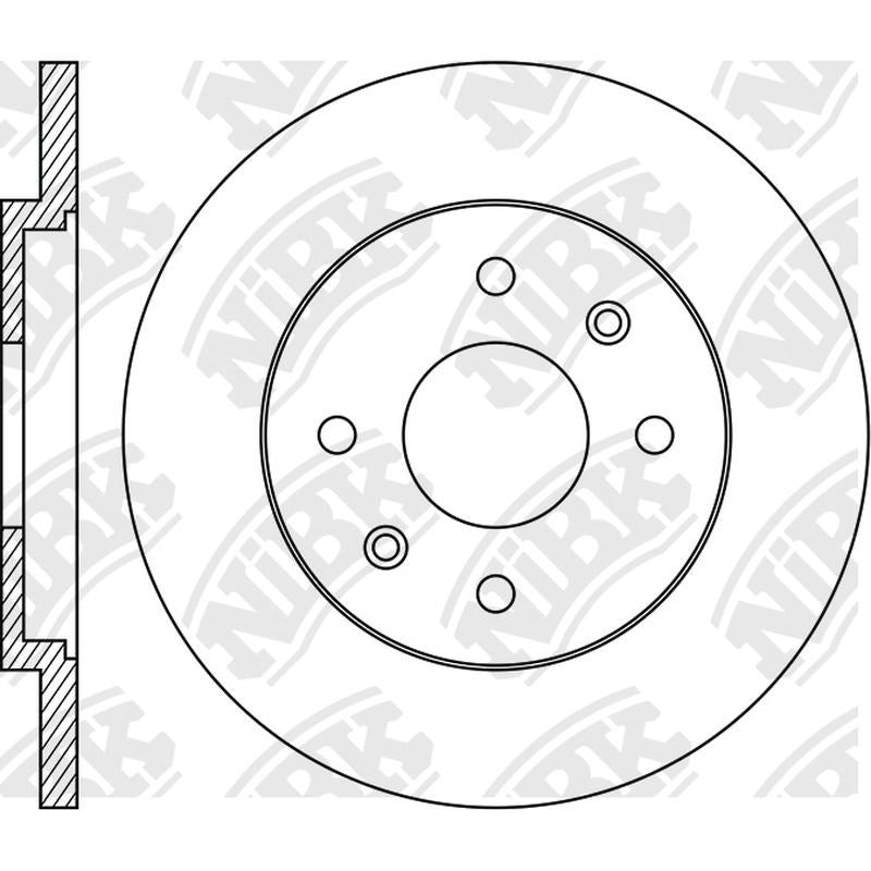 NIBK Rotor RN1086 266mm x 13min