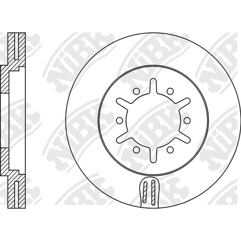 NIBK Rotor RN1088V 260mm x 26min