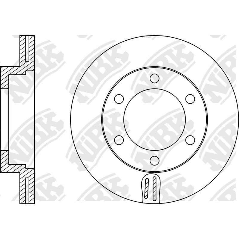 NIBK Rotor RN1090V 286mm x 25min