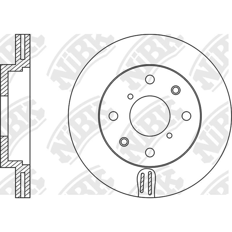 NIBK Rotor RN1093V 260mm x 23min