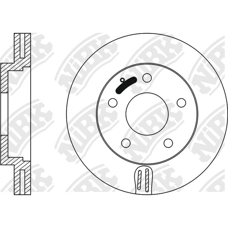 NIBK Rotor RN1098V 274mm x 28min