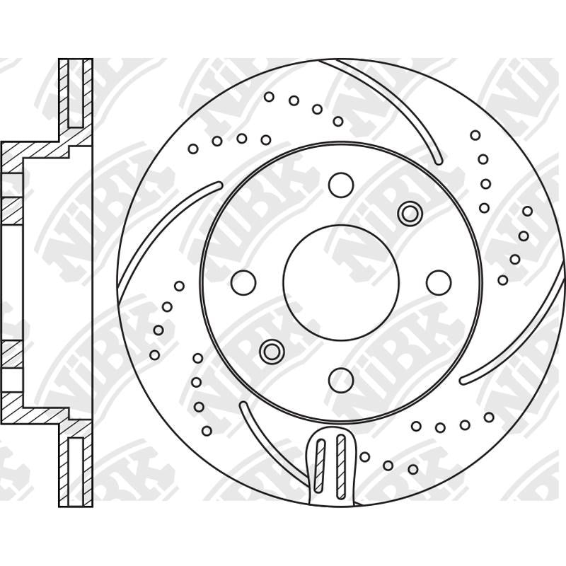 NIBK Rotor RN11001DSET 241mm x 18min