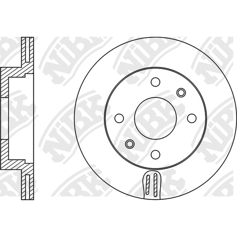 NIBK Rotor RN11001V 241mm x 18min