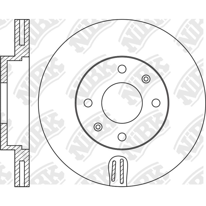 NIBK Rotor RN11002V 256mm x 22min