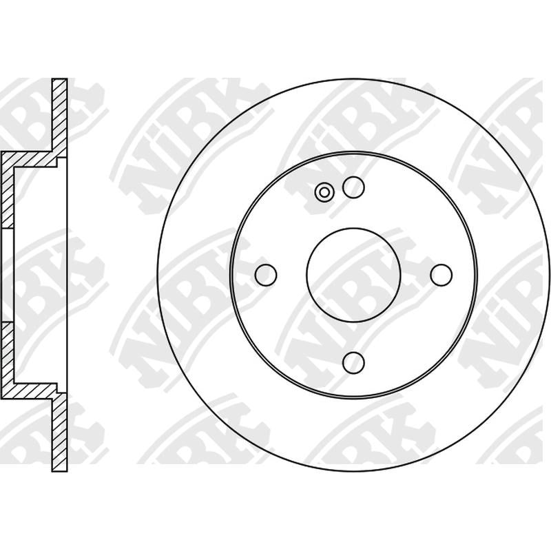 NIBK Rotor RN11003 262mm x 10min