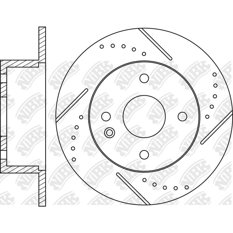 NIBK Rotor RN11003DSET 262mm x 10min