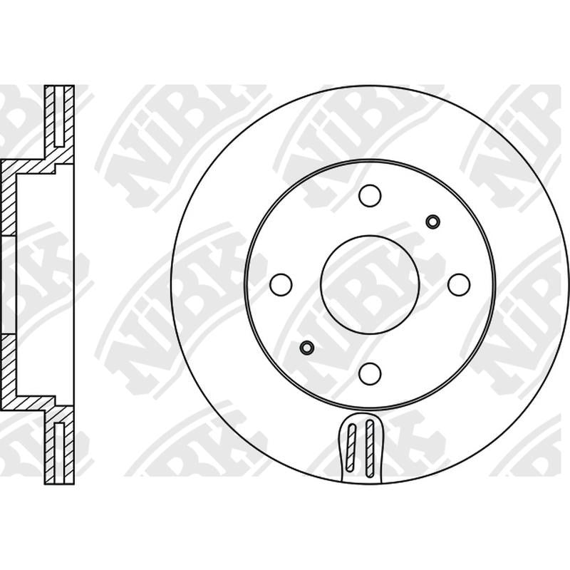 NIBK Rotor RN1100V 247mm x 18min