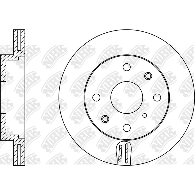 NIBK Rotor RN1102V 242mm x 20min