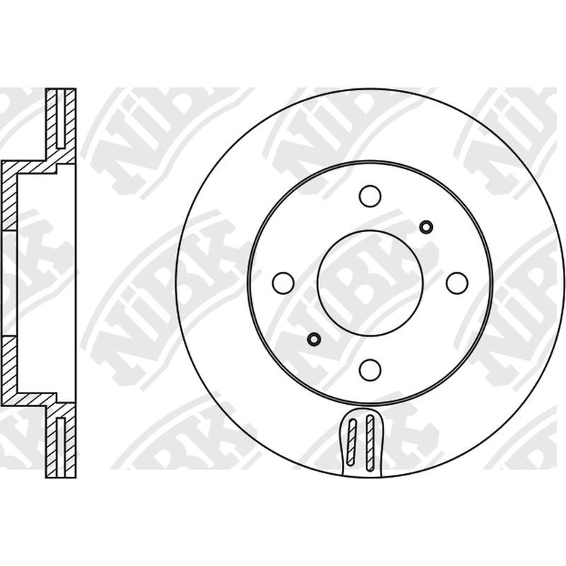 NIBK Rotor RN1103V 236mm x 18min