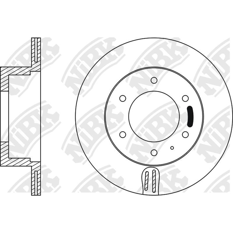 NIBK Rotor RN1105V 313mm x 18min